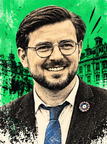 Portrait illustré de Benjamin Lucas