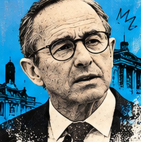 Portrait illustré de Bruno Retailleau