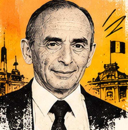 Portrait illustré de Éric Zemmour