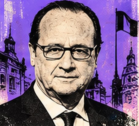 Portrait illustré de François Hollande