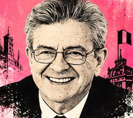 Portrait illustré de Jean-Luc Mélenchon