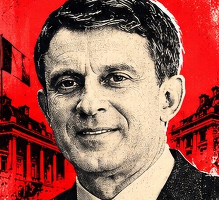 Portrait illustré de Manuel Valls