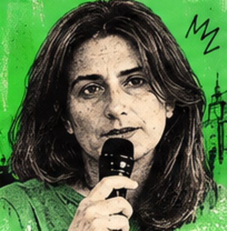 Portrait illustré de Marine Tondelier