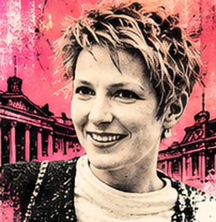 Portrait illustré de Natacha Polony