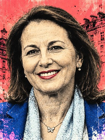 Portrait illustré de Ségolène Royal