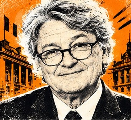 Portrait illustré de Thierry Breton